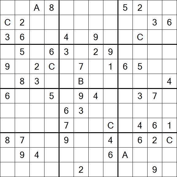 Sudoku 12x12 - Schwierig