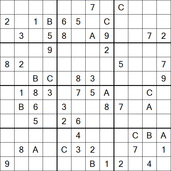 Sudoku 12x12 - Schwierig