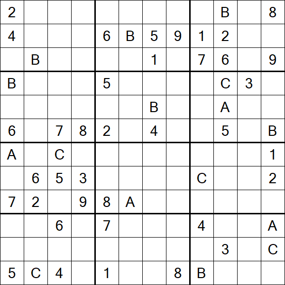 Sudoku 12x12 - Schwierig