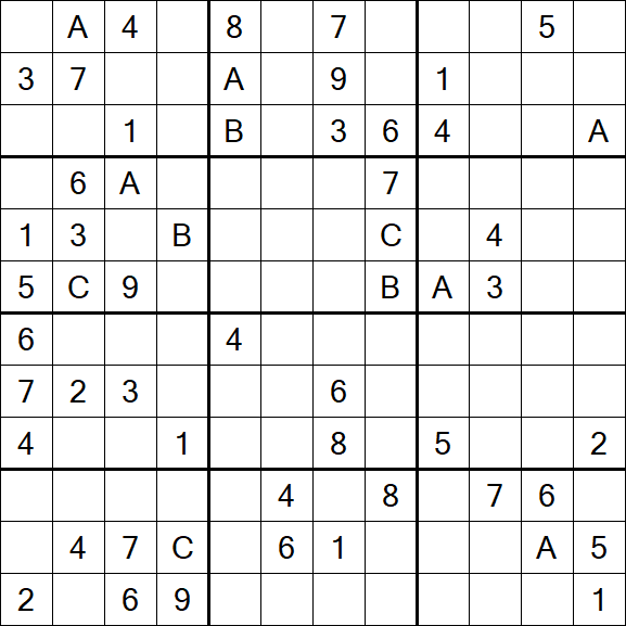 Sudoku 12x12 - Schwierig