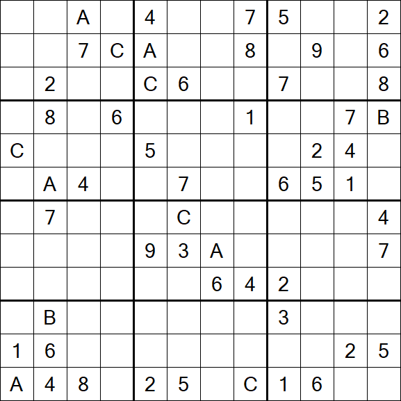 Sudoku 12x12 - Hard