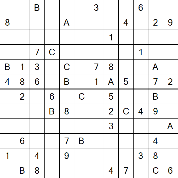 Sudoku 12x12 - Schwierig