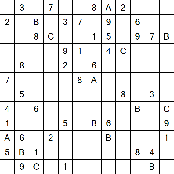 Sudoku 12x12 - Schwierig