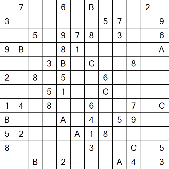 Sudoku 12x12 - Schwierig