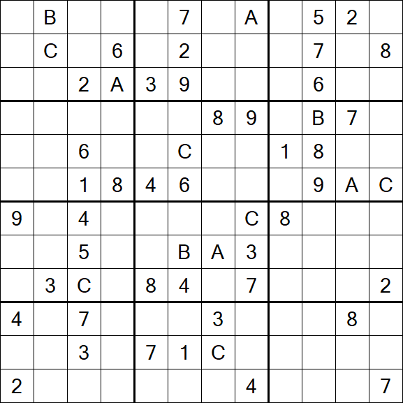 Sudoku 12x12 - Difficile