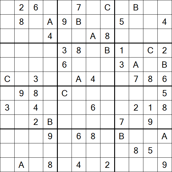 Sudoku 12x12 - Schwierig