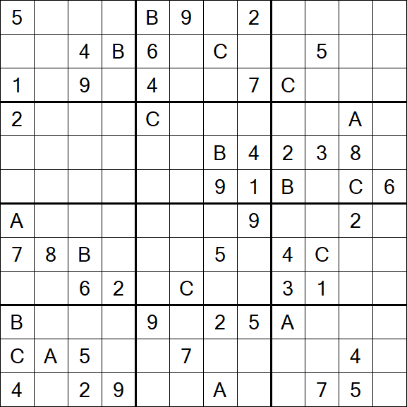 Sudoku 12x12 - Difficile