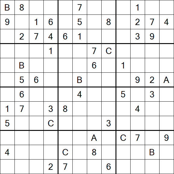 Sudoku 12x12 - Difficile