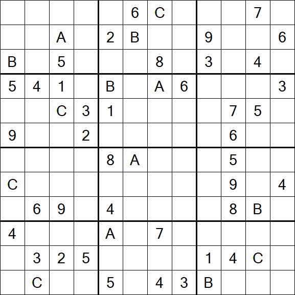 Sudoku 12x12 - Difficile