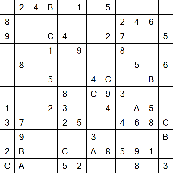 Sudoku 12x12 - Difficile