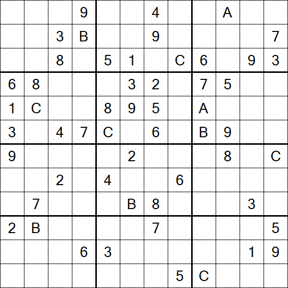 Sudoku 12x12 - Difficile