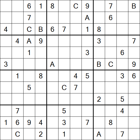 Sudoku 12x12 - Difficile