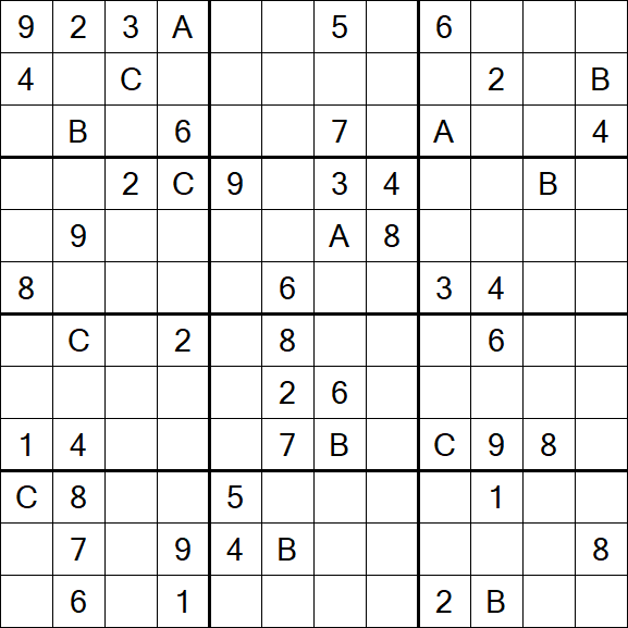 Sudoku 12x12 - Difficile