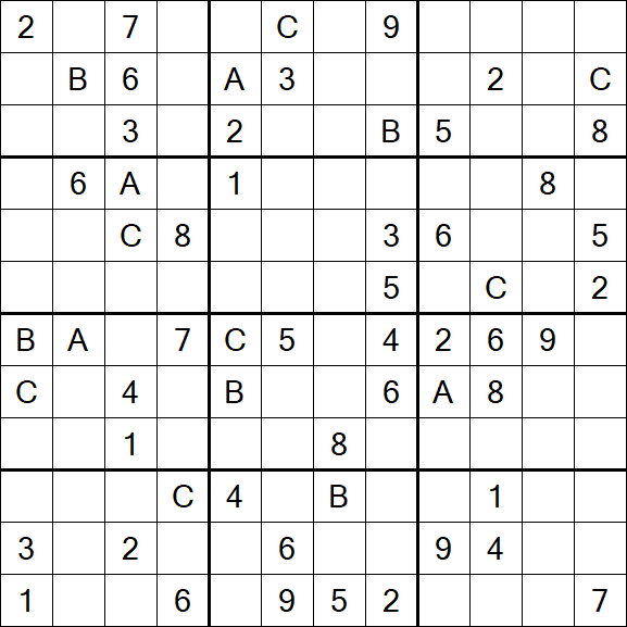 Sudoku 12x12 - Difficile