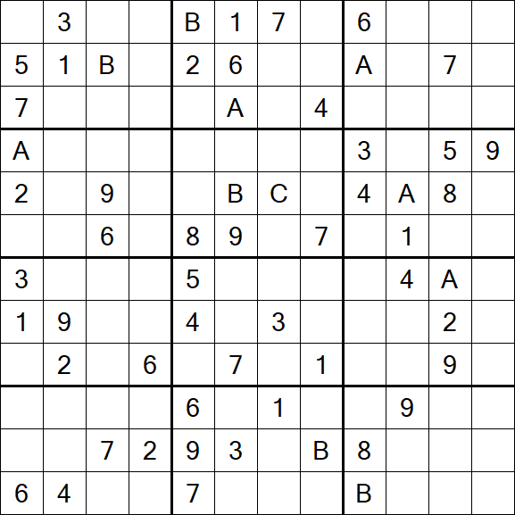 Sudoku 12x12 - Difficile