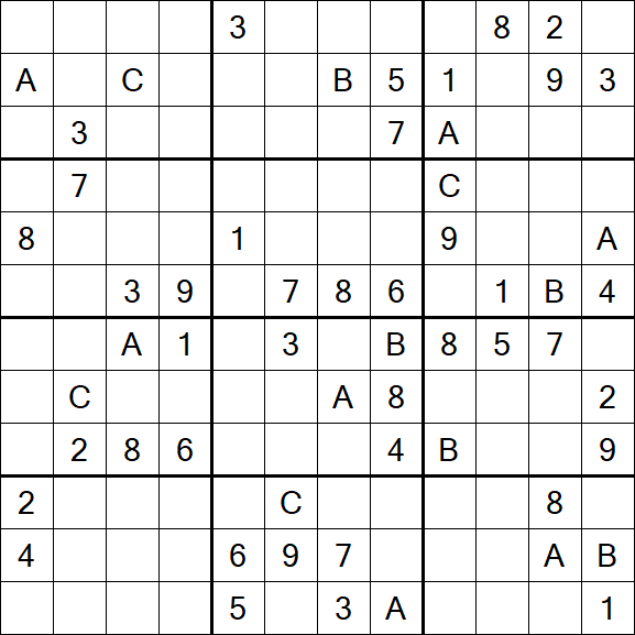 Sudoku 12x12 - Difficile