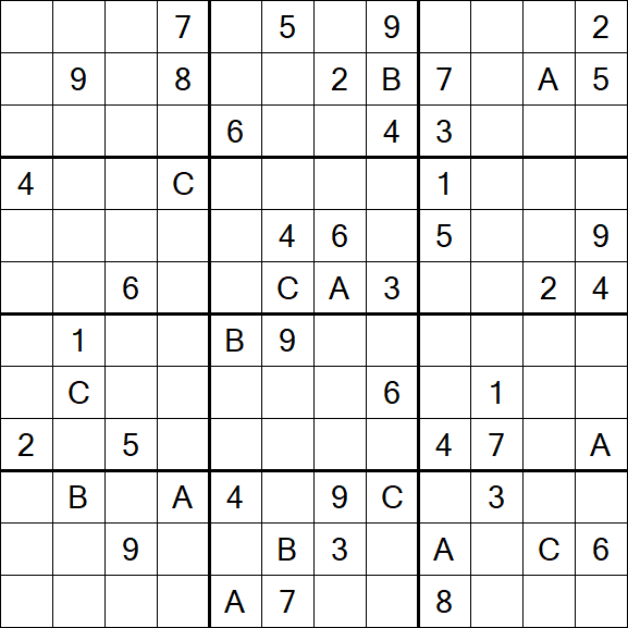 Sudoku 12x12 - Difficile