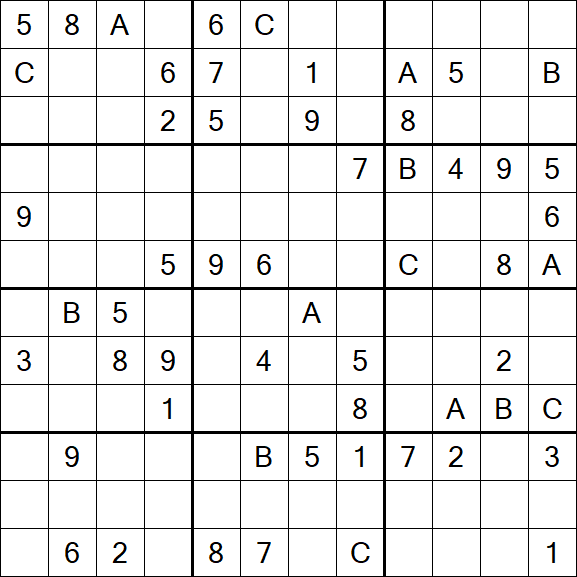 Sudoku 12x12 - Difficile