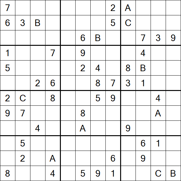 Sudoku 12x12 - Difficile
