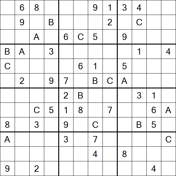 Sudoku 12x12 - Difficile