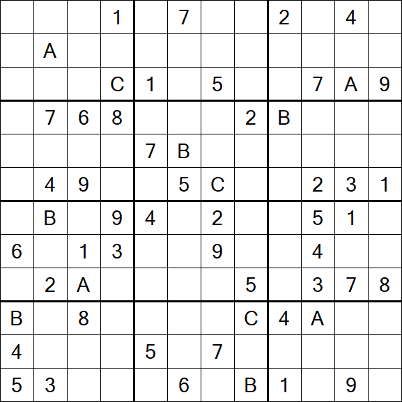 Sudoku 12x12 - Difficile