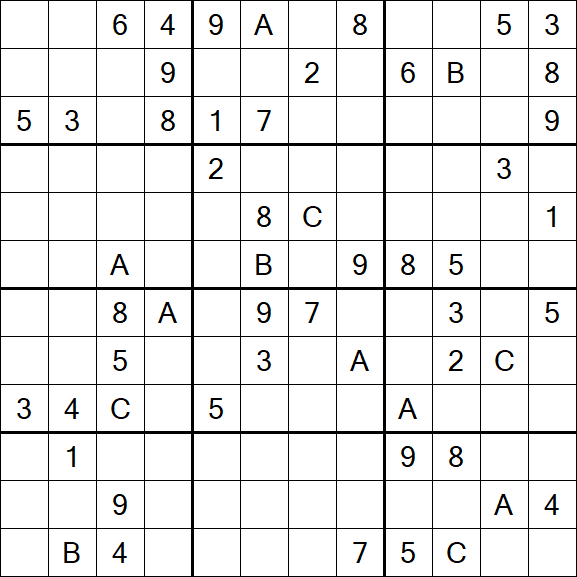 Sudoku 12x12 - Hard