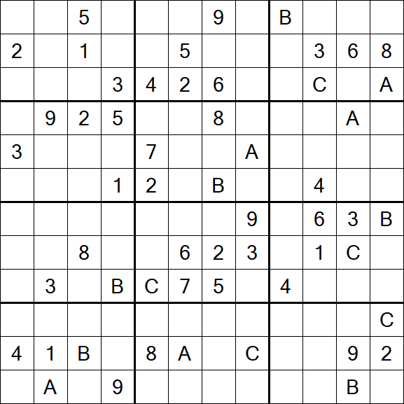 Sudoku 12x12 - Difficile