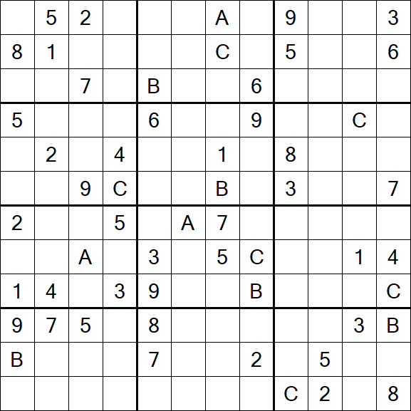 Sudoku 12x12 - Difficile