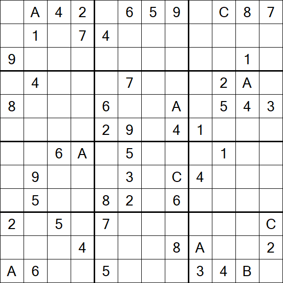 Sudoku 12x12 - Difficile