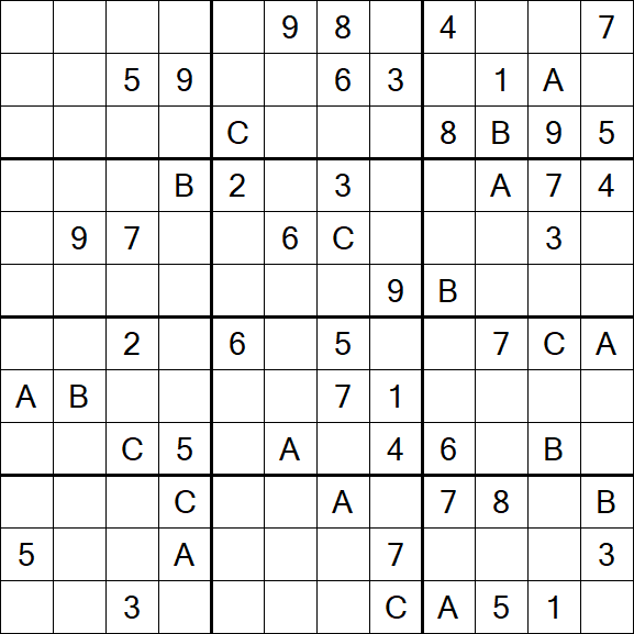 Sudoku 12x12 - Difficile