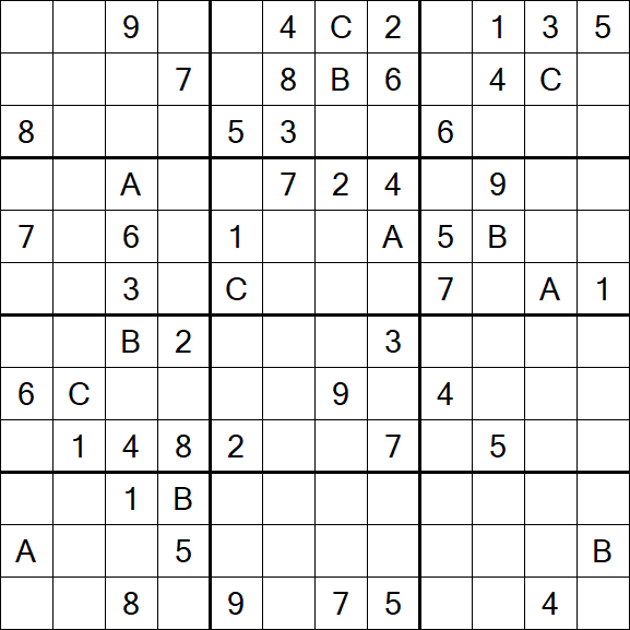 Sudoku 12x12 - Difficile