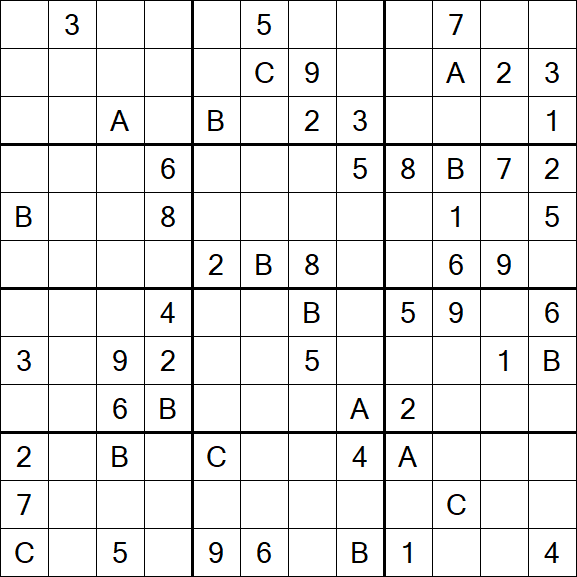 Sudoku 12x12 - Difficile