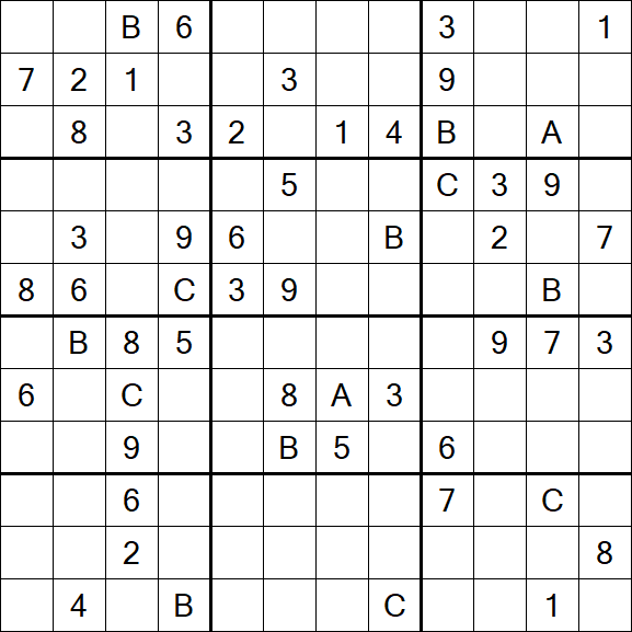 Sudoku 12x12 - Hard