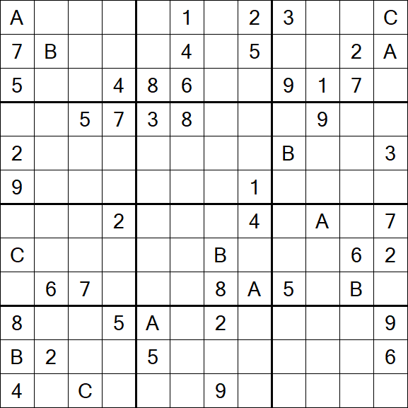 Sudoku 12x12 - Difficile