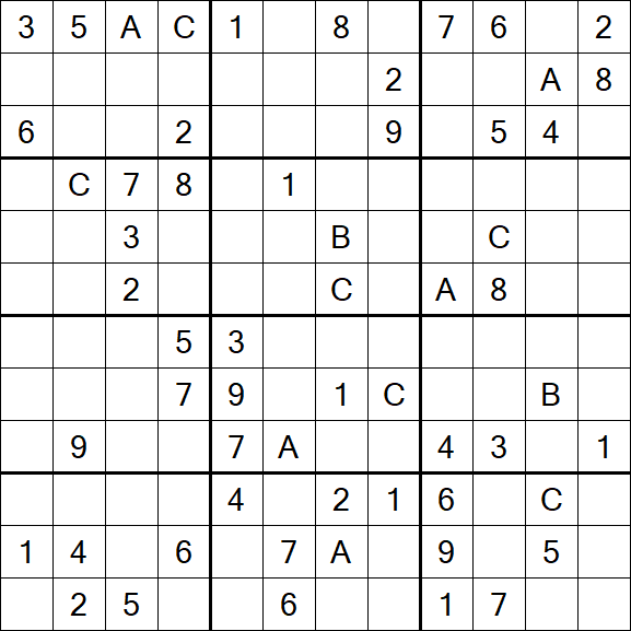 Sudoku 12x12 - Difficile