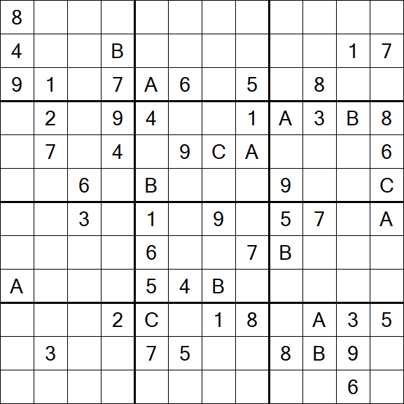 Sudoku 12x12 - Difficile