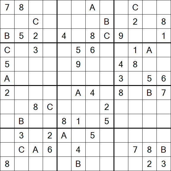 Sudoku 12x12 - Difficile