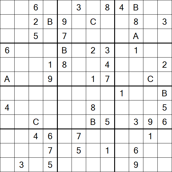 Sudoku 12x12 - Difficile