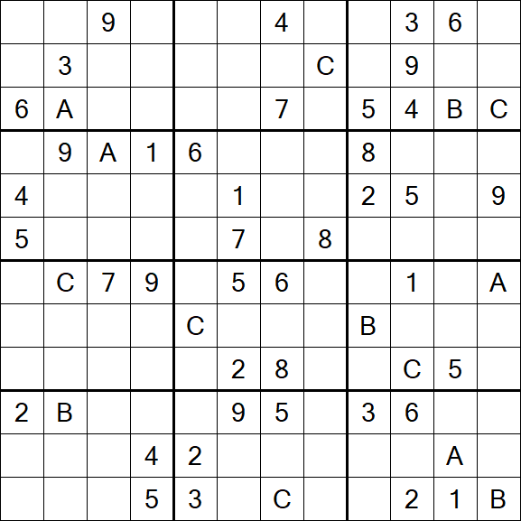 Sudoku 12x12 - Difficile