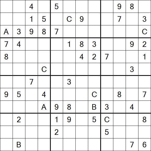 Sudoku 12x12 - Difficile