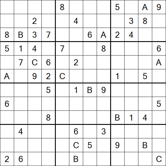 Sudoku 12x12 - Difficile