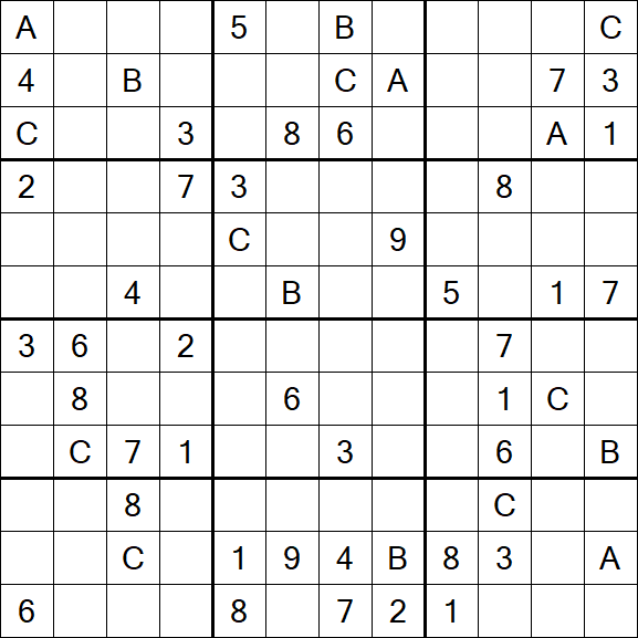 Sudoku 12x12 - Difficile