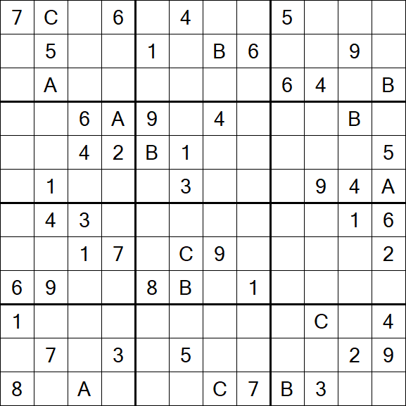 Sudoku 12x12 - Difficile