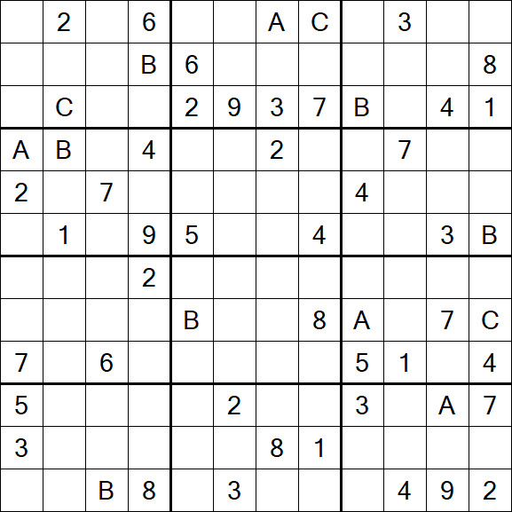 Sudoku 12x12 - Difficile