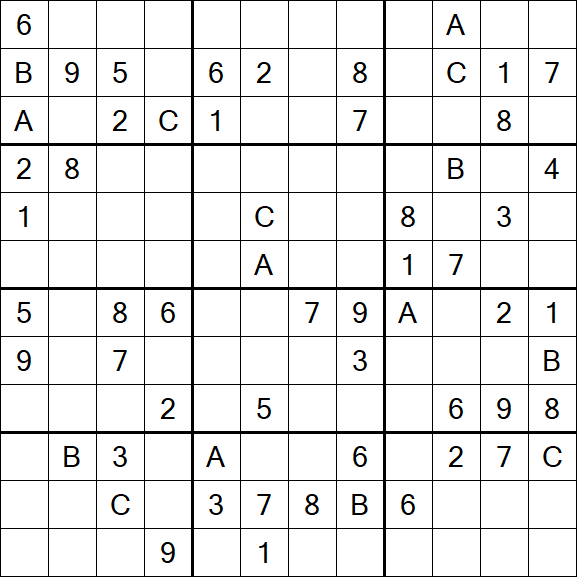 Sudoku 12x12 - Difficile