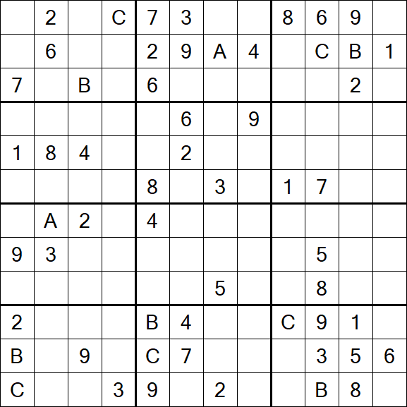 Sudoku 12x12 - Difficile