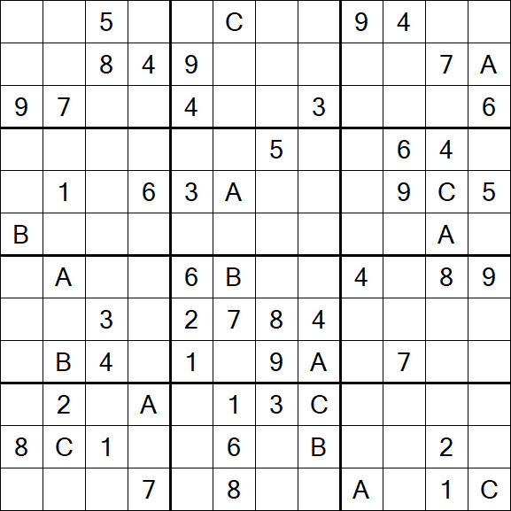 Sudoku 12x12 - Difficile
