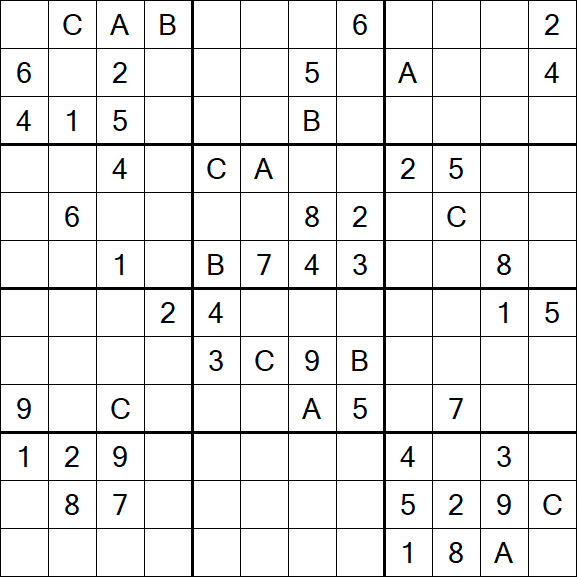 Sudoku 12x12 - Difficile