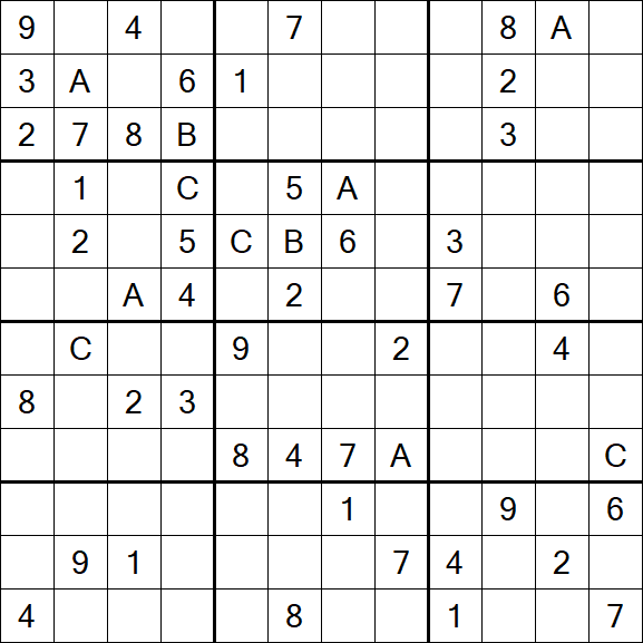 Sudoku 12x12 - Difficile