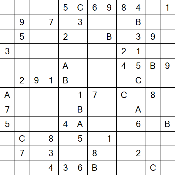 Sudoku 12x12 - Difficile